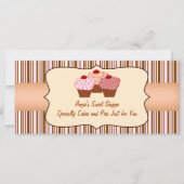 Sweet Shoppe Cupcake Business Gift Certificate (Voorkant)