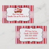 Sweet Shoppe Cupcake Visitekaartje (Voorkant / Achterkant)