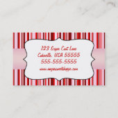 Sweet Shoppe Cupcake Visitekaartje (Achterkant)