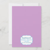 Sweet Shoppe Lollipop Birthday Party Invitation Kaart (Achterkant)