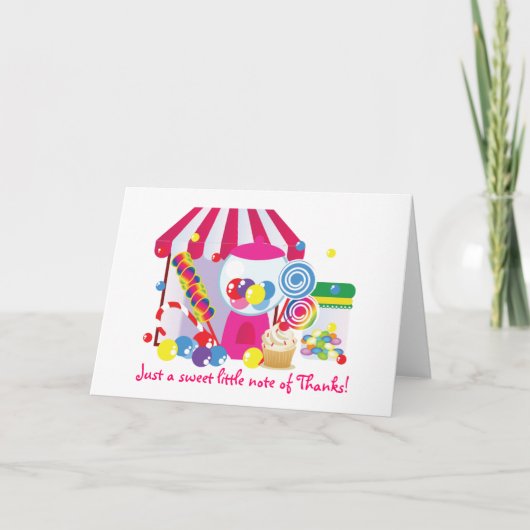 Sweet Shoppe-noot van bedankt (Voorkant)