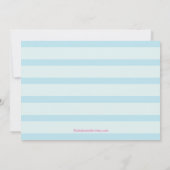 Sweet Shoppe Snoep Birthday Party Invitation Kaart (Achterkant)