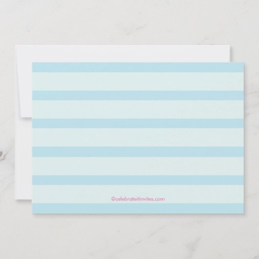 Sweet Shoppe Snoep Birthday Party Invitation Kaart (Achterkant)