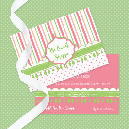 Sweet Shoppe Snoep Stripes Visitekaartje