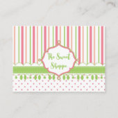 Sweet Shoppe Snoep Stripes Visitekaartje (Voorkant)