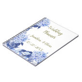 Sweet Shower Spring paarse Floral Wedding Notitieboek (Linkerzijde)