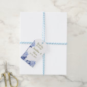 Sweet Shower Spring purple Floral Wedding Cadeaulabel (Met Touw)