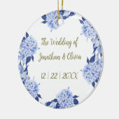 Sweet Shower Spring purple Floral Wedding Keramisch Ornament (Links)