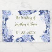 Sweet Shower Spring purple Floral Wedding Likeurfles Etiket (Enkel label)