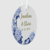 Sweet Shower Spring purple Floral Wedding Ornament (voorkant)
