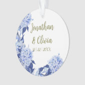 Sweet Shower Spring purple Floral Wedding Ornament (voorkant)