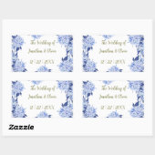 Sweet Shower Spring purple Floral Wedding Rechthoekige Sticker (Vel)