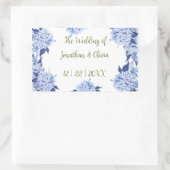 Sweet Shower Spring purple Floral Wedding Rechthoekige Sticker (Tas)