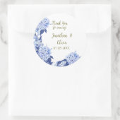 Sweet Shower Spring purple Floral Wedding Ronde Sticker (Tas)