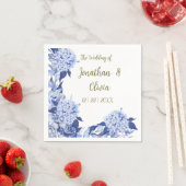 Sweet Shower Spring purple Floral Wedding Servet (Insitu)