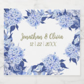 Sweet Shower Spring purple Floral Wedding Sparkling Wijnetiket (Enkel label)