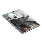 Sweet Siamese Kitten leeft op het hoofd van Labrad Notitieboek (Rechterzijde)