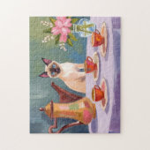 Sweet Siamese & Tea Time Jigsaw Puzzle Legpuzzel (Verticaal)