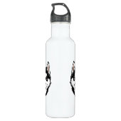 Sweet Siberian Husky Puppy Waterfles (Achterkant)