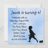 Sweet Silhouette Boys 4e verjaardag Kaart (Achterkant)