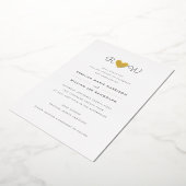 Sweet Simity Wedding Folie Uitnodiging (Gedraaid)