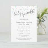 Sweet & Simple Baby Sprinkle Shower-uitnodigingen Kaart (Staand voorkant)
