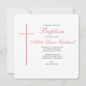 Sweet & Simple Baptisme-uitnodiging Kaart (Voorkant)