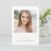 Sweet Simple Photo | Roos Gold Cross-bevestiging Kaart (Staand voorkant)