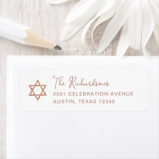 Sweet Simple | Roos Gouden Ster van David Bat Mits Etiket (Insitu)