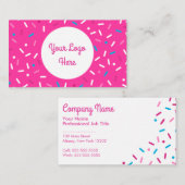 Sweet Simple Sprinkle Multi-Color Visitekaartje (Voorkant / Achterkant)