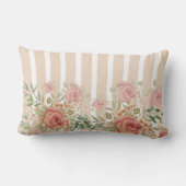 Sweet Sinaasappel en Blush Garden Rozen Waterverf Kussen (Achterkant)