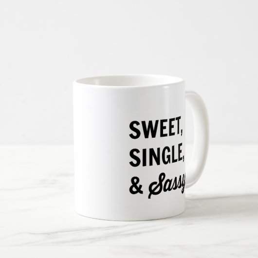 Sweet-, Single- en Sassy Coffee-Mok Koffiemok (Voorkant rechts)