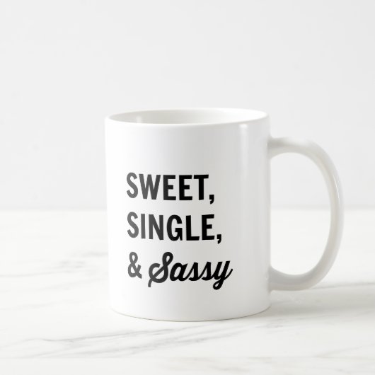 Sweet-, Single- en Sassy Coffee-Mok Koffiemok (Rechts)