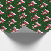 Sweet Sint-Nicolaas met vlag van Polen Cadeaupapier (Hoek)