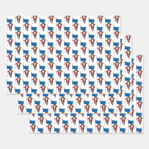 Sweet Sinterklaas Bezoeken Nevada Inpakpapier Vel