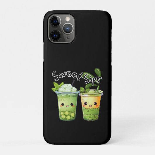 Sweet Sips Kawaii Bubble Tea Duo Case-Mate iPhone Case (Achterkant)