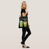 Sweet Sips Kawaii Bubble Tea Duo Tote Bag (Op model)
