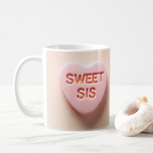 Sweet Sis Snoep Hart Koffiemok (Met donut)