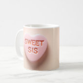 Sweet Sis Snoep Hart Koffiemok (Voorkant links)