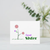 Sweet Sister Briefkaart (Staand voorkant)