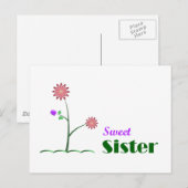Sweet Sister Briefkaart (Voorkant / Achterkant)