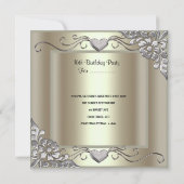 Sweet Sixteen 16-jarige feestdag Gold Mint Silver Kaart (Achterkant)