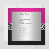 Sweet Sixteen 16-jarige feestdag laurroze zwart Kaart (Achterkant)