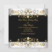 Sweet Sixteen 16-jarige gouddiamant Kaart (Achterkant)