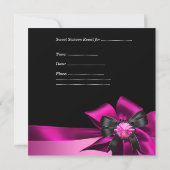 Sweet Sixteen 16-jarige Zebra roze zwart Kaart (Achterkant)