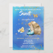 *~* SWEET SIXTEEN 16 parelzeemeerdag Kaart (Achterkant)