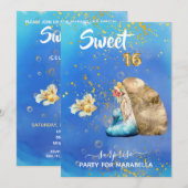 *~* SWEET SIXTEEN 16 parelzeemeerdag Kaart (Voorkant / Achterkant)