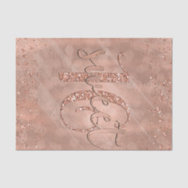 Sweet Sixteen 16 Pink Rose Gold Glam Modern Custom Tissuepapier
