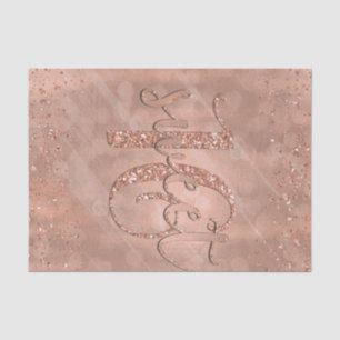 Sweet Sixteen 16 Pink Rose Gold Glam Modern Custom Tissuepapier