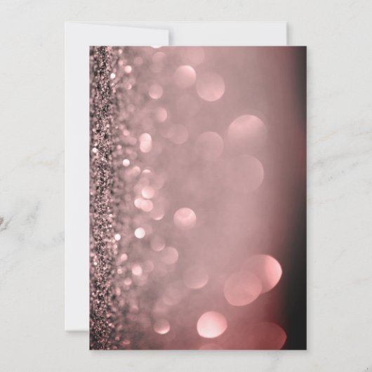 Sweet Sixteen 16 Roos Gouden Glitter Verjaardag In Kaart (Achterkant)